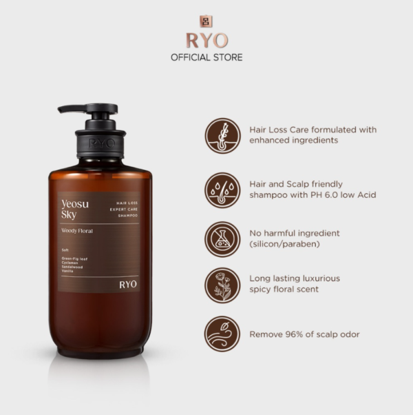 Ryo Hair loss care sham)YEOSU 585ml